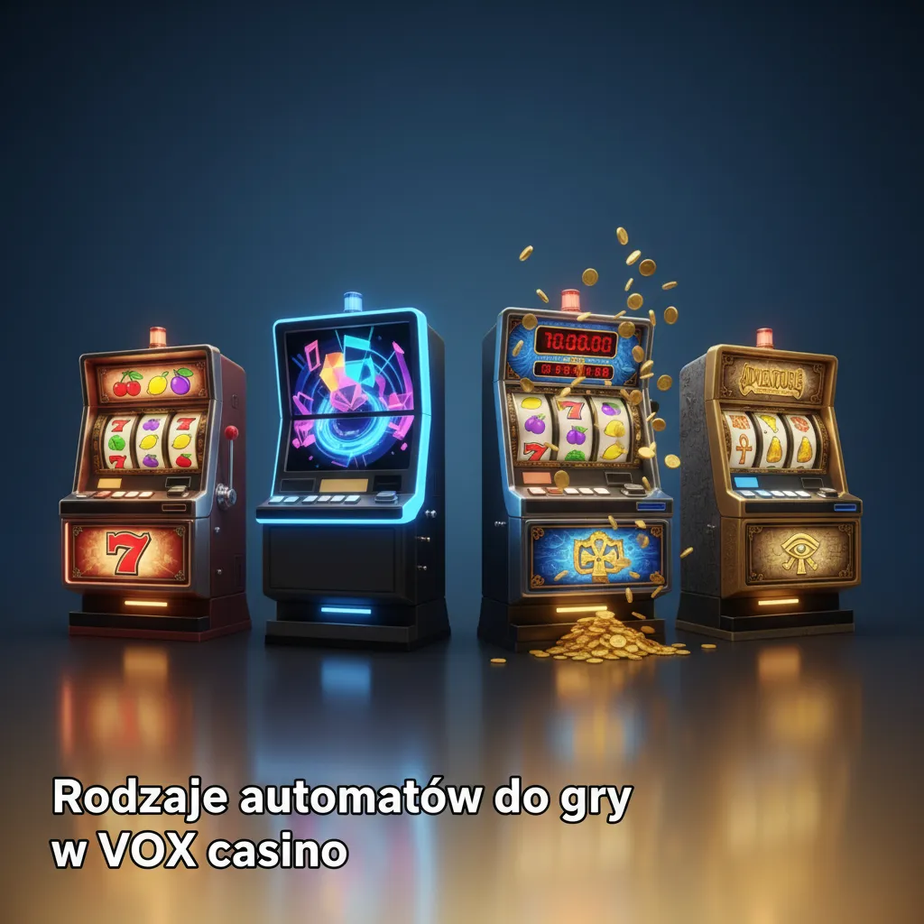 Typy automatów w VOX Casino: klasyczne 3-bębnowe, wideo, Megaways, jackpot, Hold & Win, Cluster Pays, Sticky Wins, Kup bonus.
