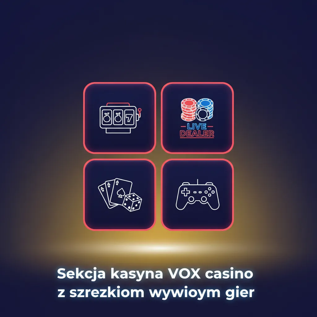 Sekcja gier VOX Casino: ponad 4000 tytułów, kategorie sloty, stoły, ruletka, błyskawiczne, crash, game shows, filtry.