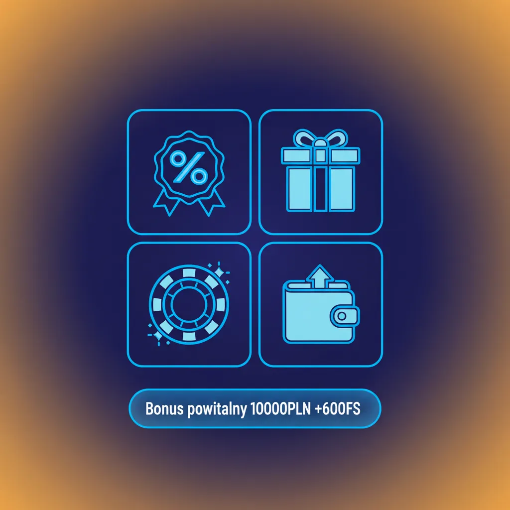 Baner bonusu powitalnego 10 000 PLN + 600 darmowych spinów dla nowych graczy z Polski