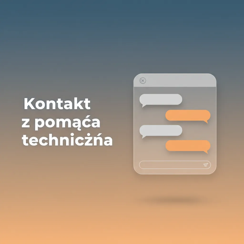Kontakt z pomocą: czat 24/7 (ikona w prawym dolnym rogu), e‑mail płatności i wsparcia, Centrum Pomocy/FAQ w aplikacji.