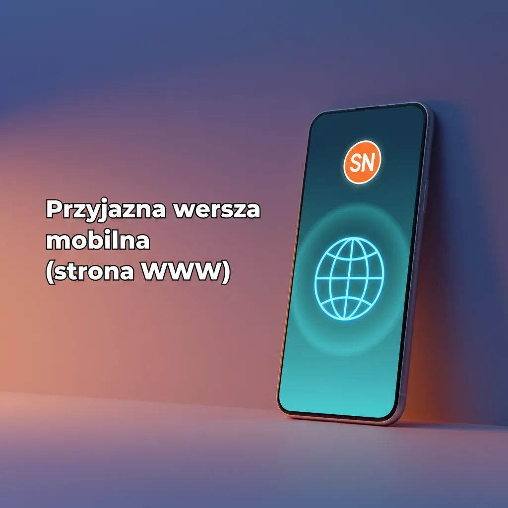 Smartfon z przeglądarką i mobilną stroną gry: pełne lobby, płatności, brak instalacji, Android/iOS, powiadomienia.